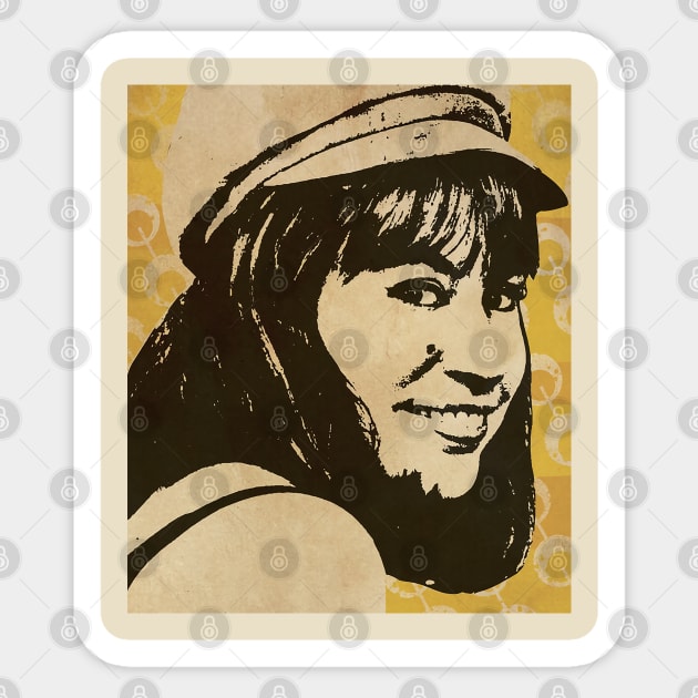 Astrud Gilberto // Retro Poster Jazz Sticker by kulinermodern